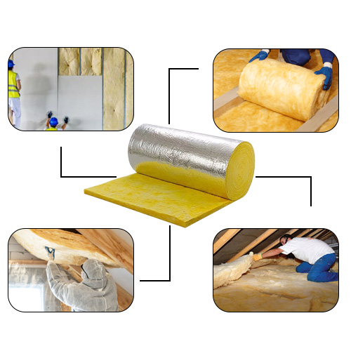 SUPER WOOL GLASSWOOL WITH ONE SIDE ALUMINIUM FOIL 50MM